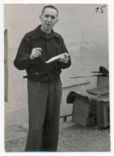 Brecht reading in London, 1936 Portrait of Brecht reading in London, 1936